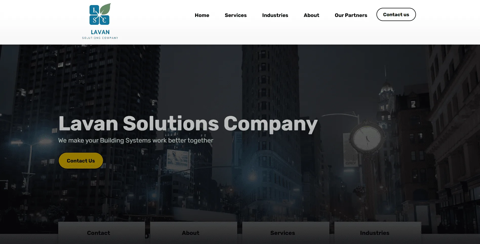 Screenshot of Lavan Solutions - Business Solutions project by Ramedia